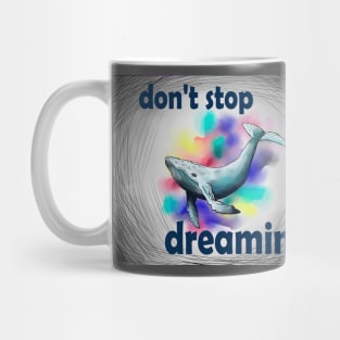 Rainbow whale Mug